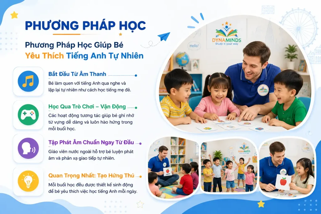 Khóa tiếng Anh mầm non tại DynaMinds